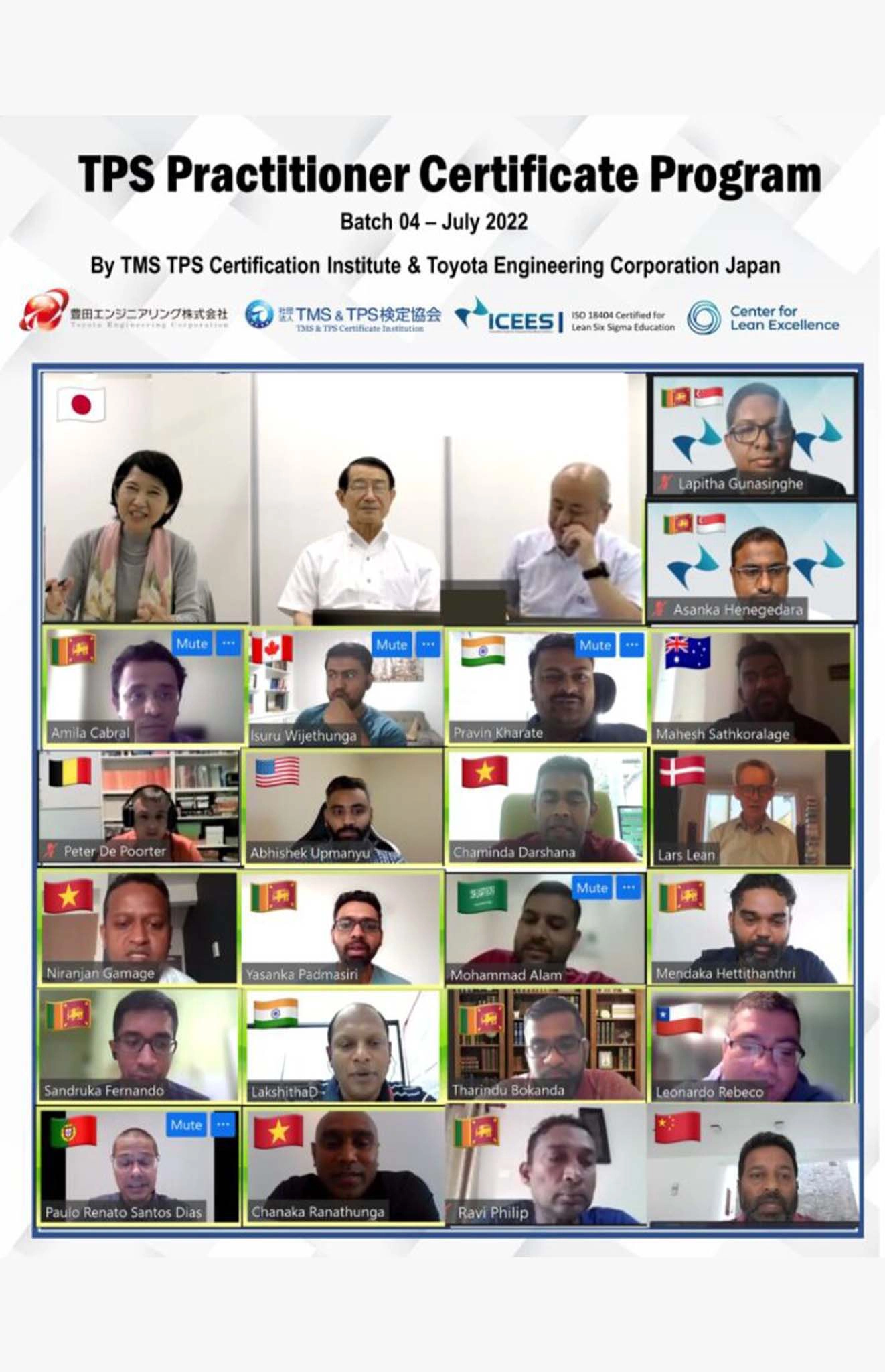 Previous Batches of Certified TPS Practitioners - Batch 4 (1)