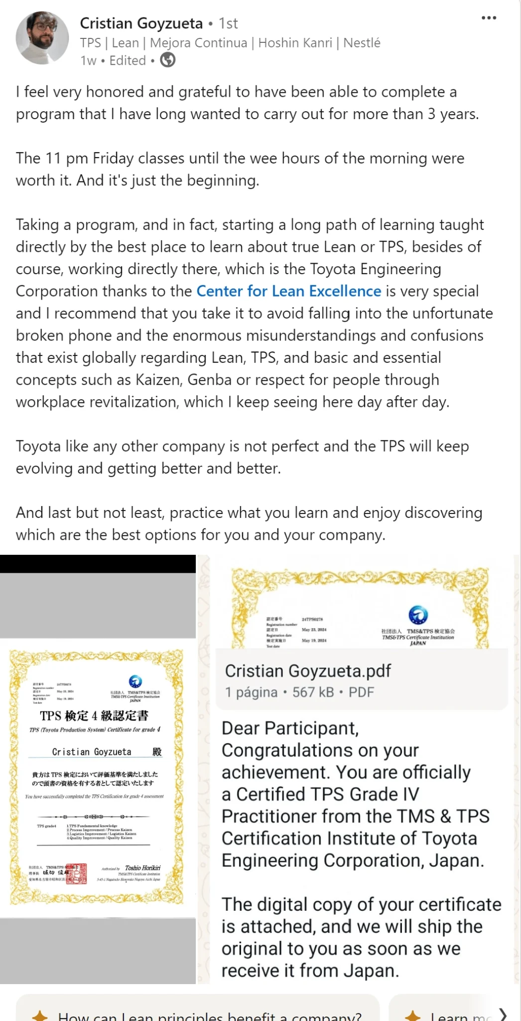 Christian Linkedin Comment