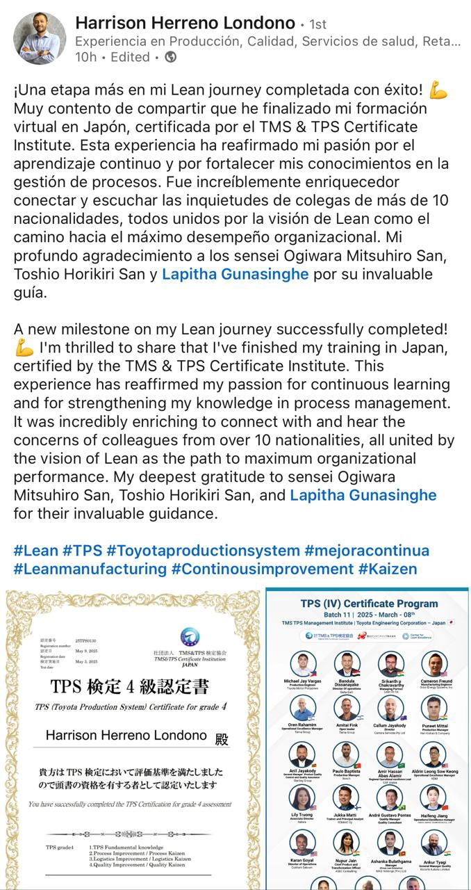 Harrison Herreno Londono Linkedin Comment