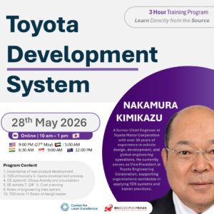 Toyota Development System (TDS) Training Program